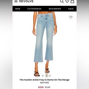 MOTHER The Hustler Ankle Fray Jeans – Home On The Range